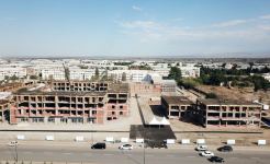 Azerbaijani president, first lady view construction of residential complex in Ganja (PHOTO)