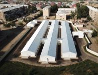 Azerbaijani president, first lady attend inauguration of modular hospital in Ganja (PHOTO)