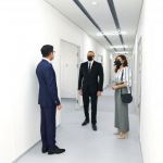 Azerbaijani president, first lady attend inauguration of modular hospital in Ganja (PHOTO)