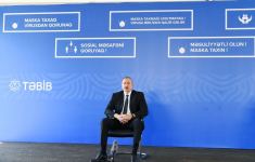 Azerbaijani president, first lady attend inauguration of modular hospital in Ganja (PHOTO)