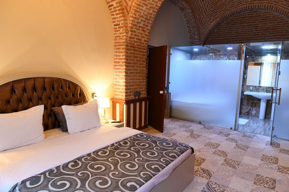 Azerbaijani president, first lady attend opening of Shah Abbas and Ughurlu Khan caravanserai complex in Ganja after restoration (PHOTO)
