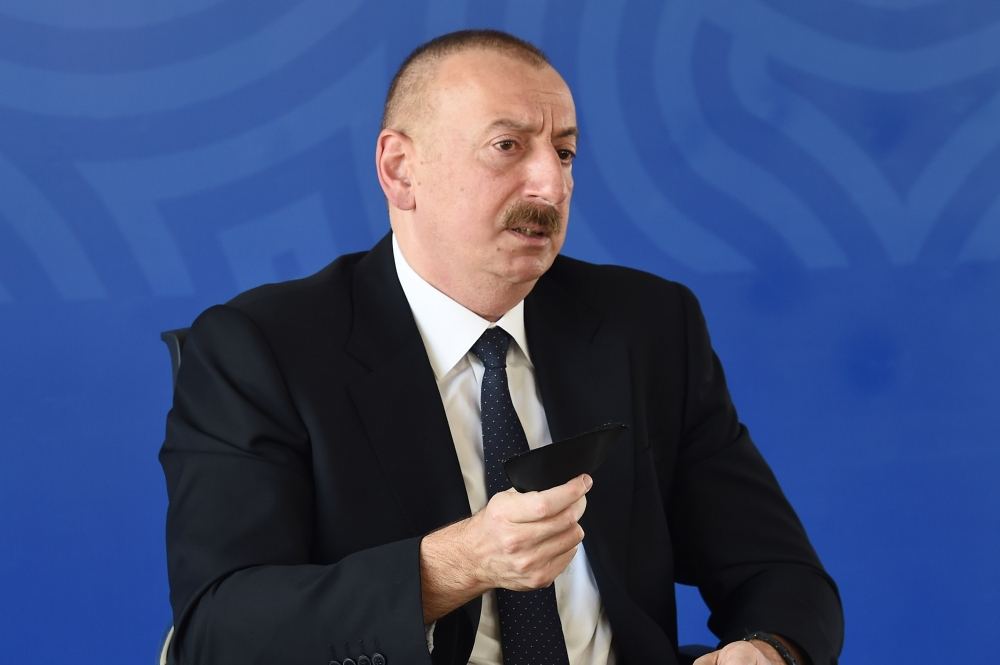 Azerbaijani president, first lady attend inauguration of modular hospital in Ganja (PHOTO)