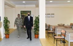 Azerbaijani president attends opening of Defense Ministry’s military unit (PHOTO)