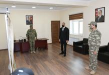 Azerbaijani president attends opening of Defense Ministry’s military unit (PHOTO)