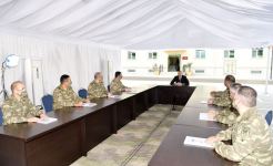 Azerbaijani president attends opening of Defense Ministry’s military unit (PHOTO)