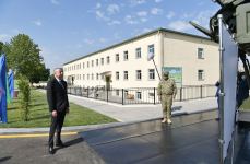 Azerbaijani president attends opening of Defense Ministry’s military unit (PHOTO)