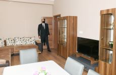 Azerbaijani president attends opening of Defense Ministry’s military unit (PHOTO)