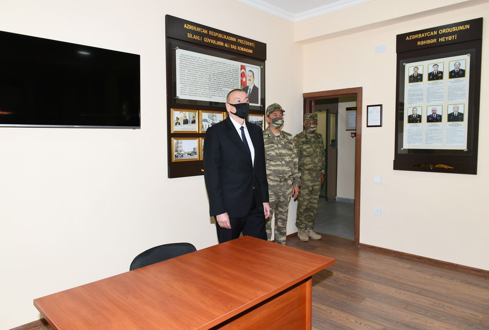 Azerbaijani president attends opening of Defense Ministry’s military unit (PHOTO)