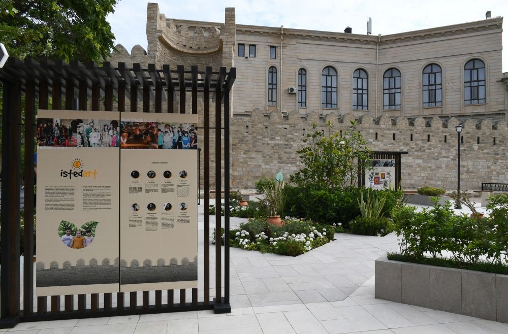 Azerbaijani president, first lady view restoration and conservation work carried out in part of Icherisheher (PHOTO/VIDEO)