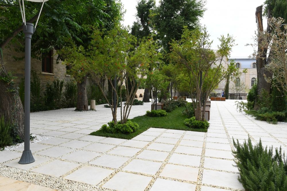 Azerbaijani president, first lady view restoration and conservation work carried out in part of Icherisheher (PHOTO/VIDEO)