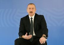 Azerbaijani president, first lady attend inauguration of modular hospital in Baku (PHOTO/VIDEO)