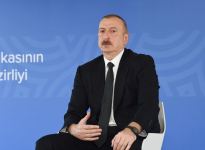 Azerbaijani president, first lady attend inauguration of modular hospital in Baku (PHOTO/VIDEO)