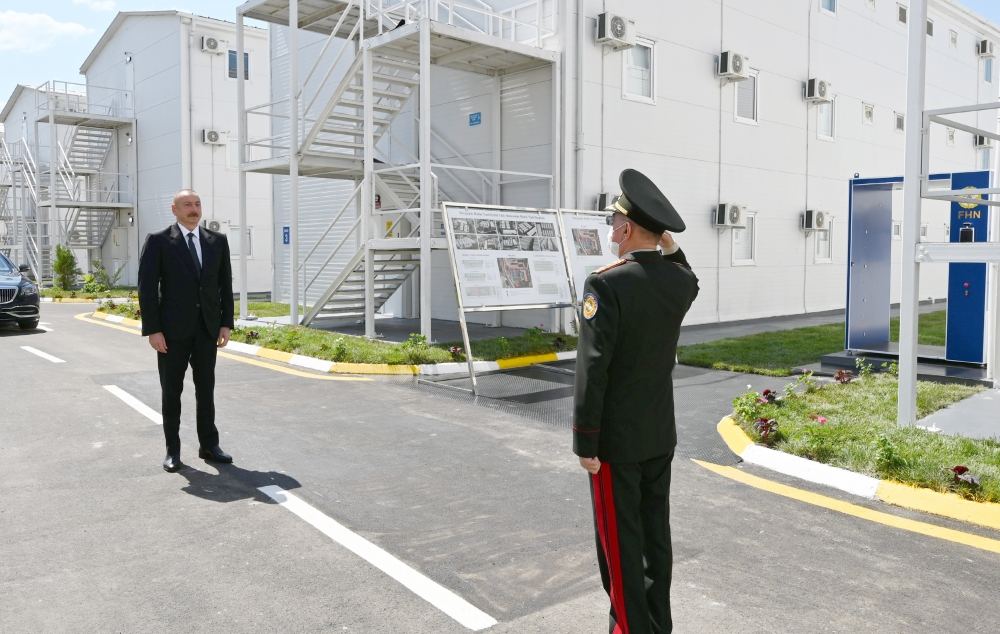 Azerbaijani president, first lady attend inauguration of modular hospital in Baku (PHOTO/VIDEO)