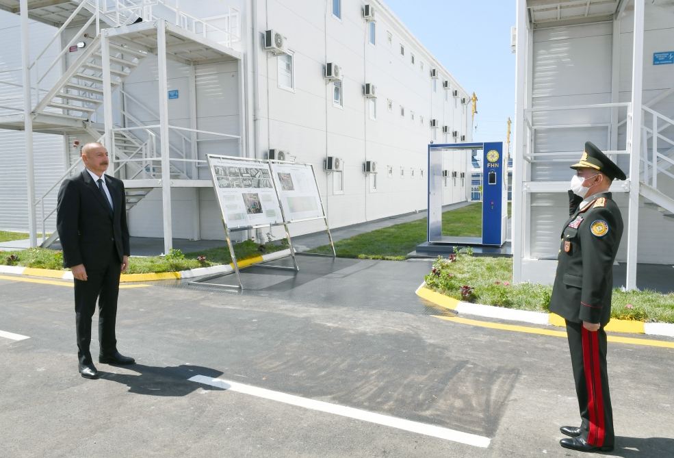 Azerbaijani president, first lady attend inauguration of modular hospital in Baku (PHOTO/VIDEO)