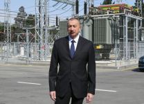 President Aliyev inaugurates renovated “8th km” substation owned by AzerEnergy in Baku (PHOTO)