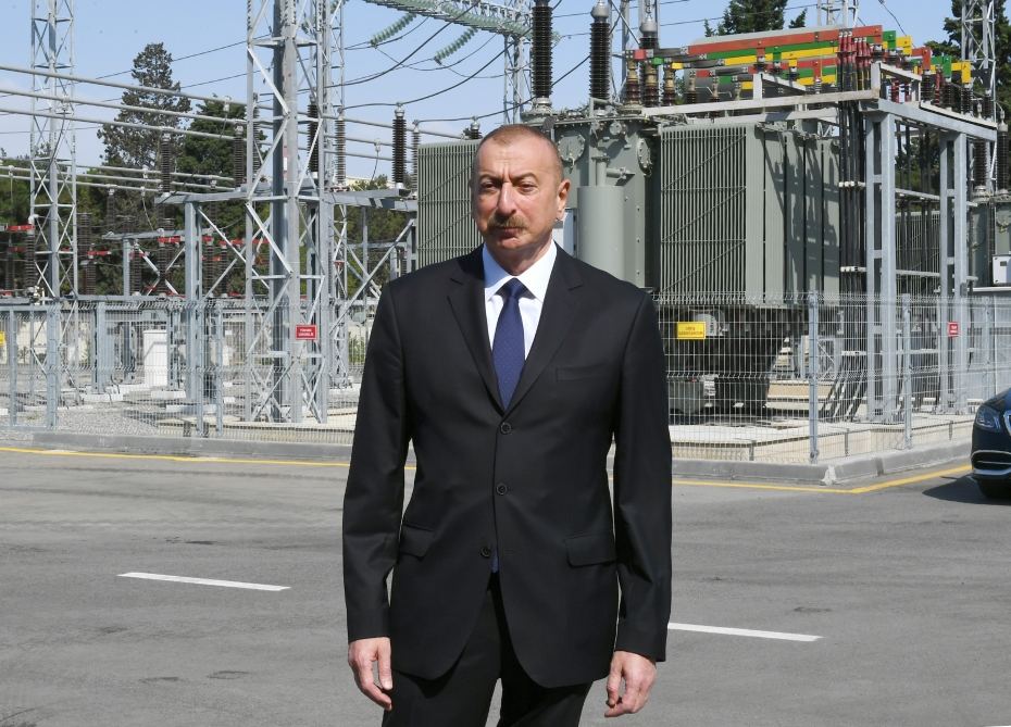 President Aliyev inaugurates renovated “8th km” substation owned by AzerEnergy in Baku (PHOTO)