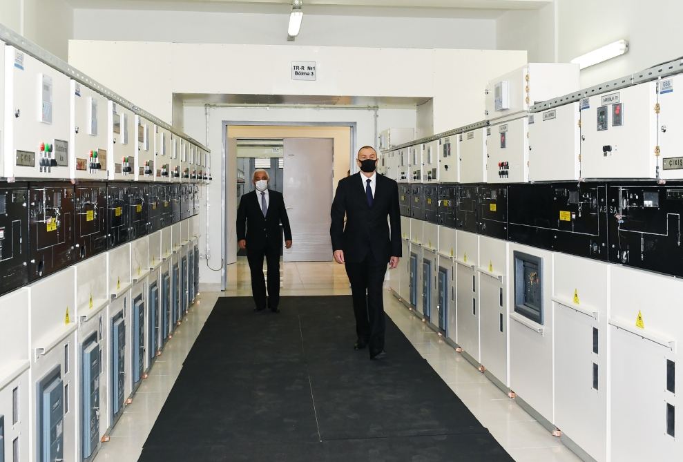 President Aliyev inaugurates renovated “8th km” substation owned by AzerEnergy in Baku (PHOTO)