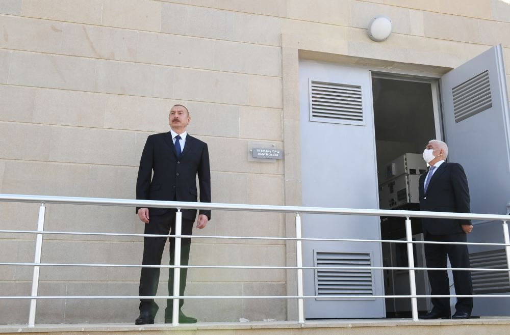 President Aliyev inaugurates renovated “8th km” substation owned by AzerEnergy in Baku (PHOTO)