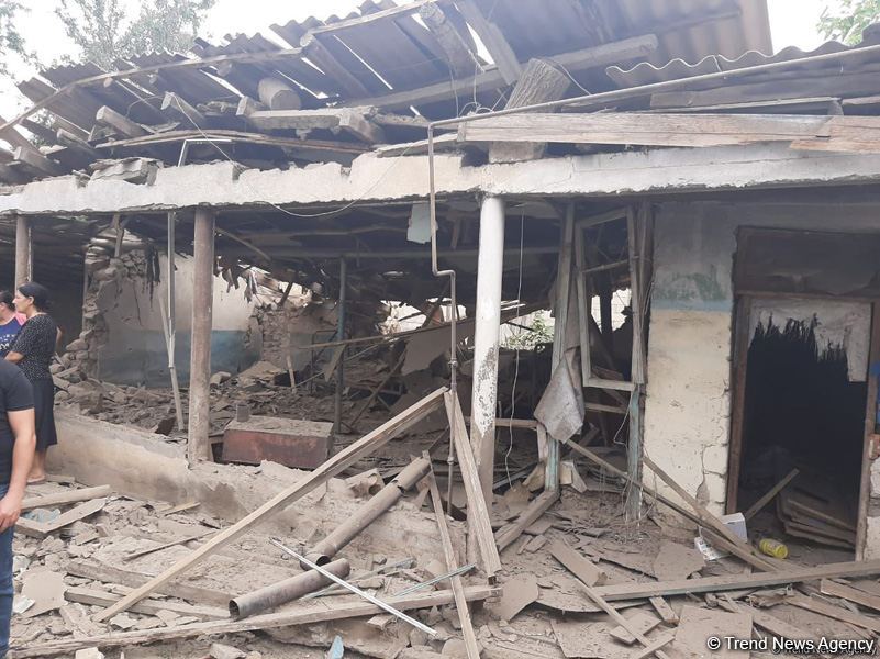 Azerbaijan's Dondar Gushchu village under heavy fire from Armenian armed forces (PHOTO)