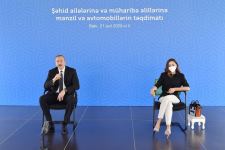 Azerbaijani president, first lady attend ceremony to give out apartments, cars to martyr families, war disabled in Baku (PHOTO/VIDEO)