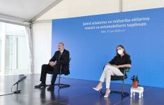 Azerbaijani president, first lady attend ceremony to give out apartments, cars to martyr families, war disabled in Baku (PHOTO/VIDEO)