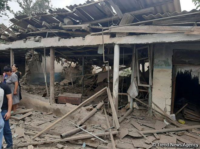 Armenian provocations result in damage of 35 houses in Azerbaijan's Tovuz