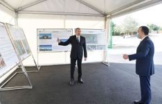 President Ilham Aliyev attends groundbreaking ceremony for “DOST Evi” center in Ismayilli (PHOTO)