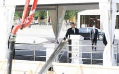President Ilham Aliyev attends groundbreaking ceremony for “DOST Evi” center in Ismayilli (PHOTO)
