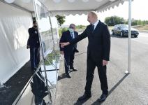President Aliyev views reconstruction of part of Baku-Shamakhi-Mughanli-Ismayilli-Gabala highway
