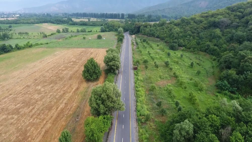 Azerbaijani president attends opening of newly renovated Balakan-Gazbina-Ititala highway (PHOTO)
