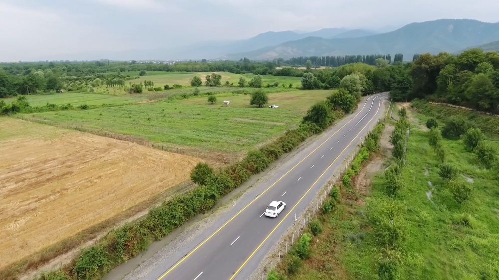 Azerbaijani president attends opening of newly renovated Balakan-Gazbina-Ititala highway (PHOTO)