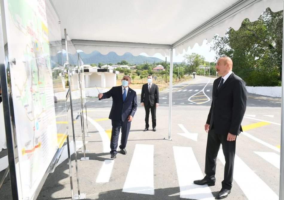 President Aliyev inaugurates newly reconstructed Mughanli-Ismayilli-Tazakand-Aghbulag-Goshakand highway (PHOTO)