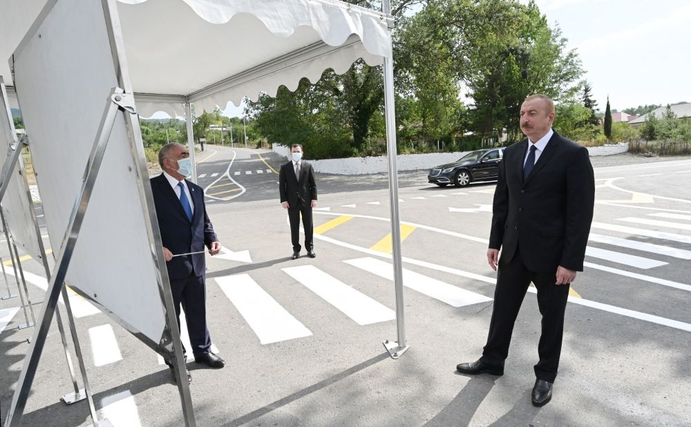 President Aliyev inaugurates newly reconstructed Mughanli-Ismayilli-Tazakand-Aghbulag-Goshakand highway (PHOTO)