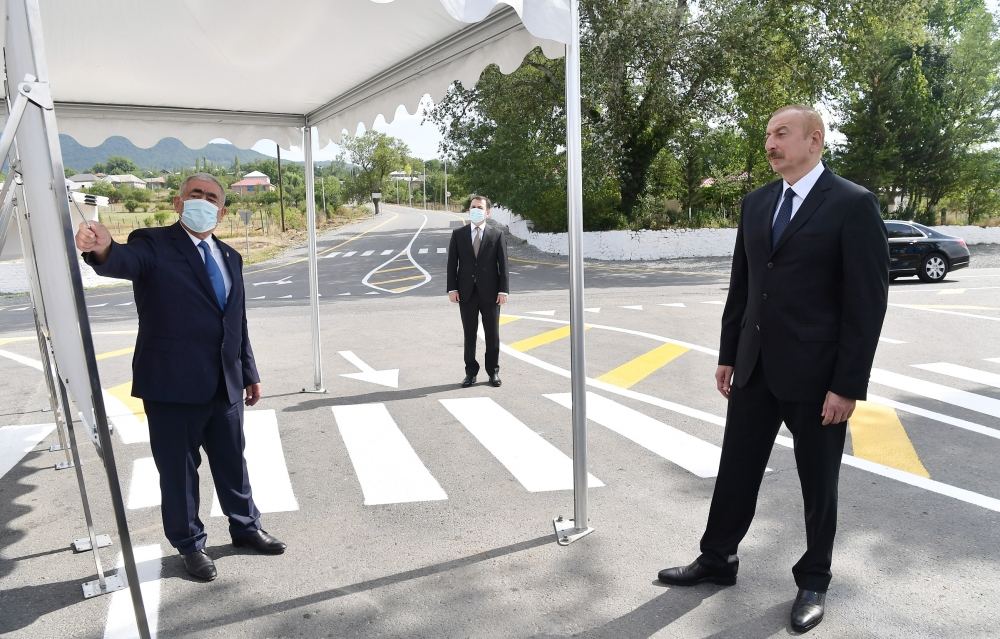 President Aliyev inaugurates newly reconstructed Mughanli-Ismayilli-Tazakand-Aghbulag-Goshakand highway (PHOTO)