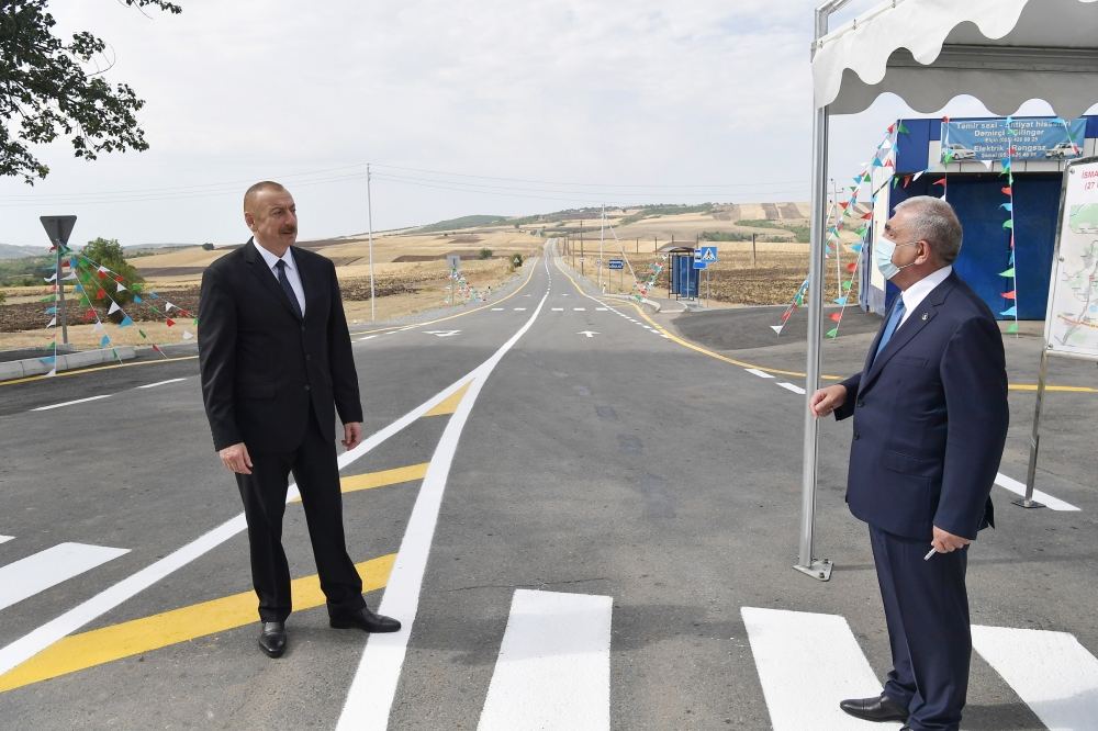 President Aliyev inaugurates newly reconstructed Mughanli-Ismayilli-Tazakand-Aghbulag-Goshakand highway (PHOTO)