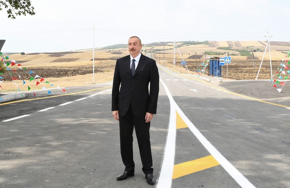 President Aliyev inaugurates newly reconstructed Mughanli-Ismayilli-Tazakand-Aghbulag-Goshakand highway (PHOTO)