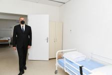 Azerbaijani president views conditions created in modular hospital in Gabala (PHOTO)