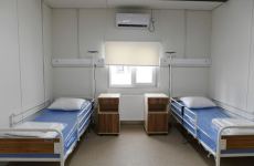 Azerbaijani president views conditions created in modular hospital in Gabala (PHOTO)