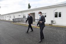 Azerbaijani president views conditions created in modular hospital in Gabala (PHOTO)