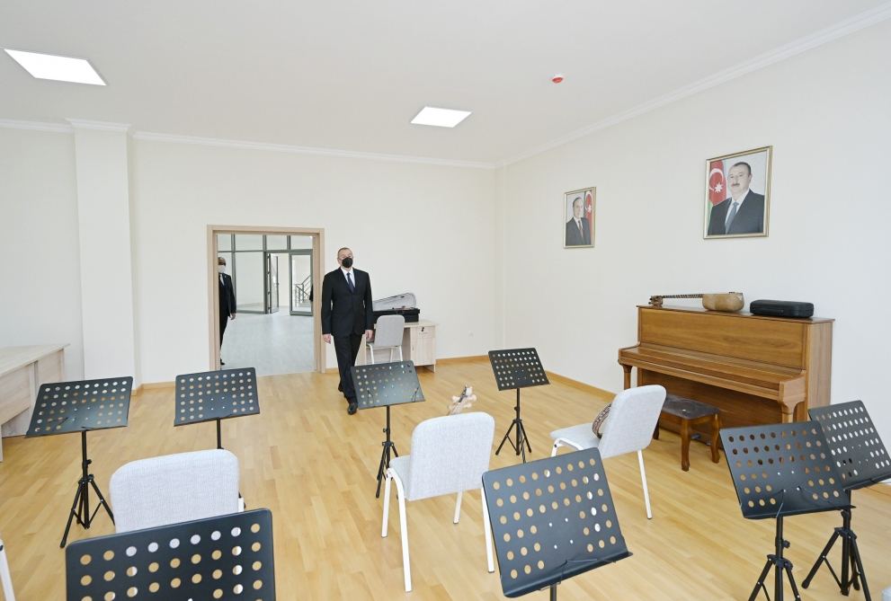 President Ilham Aliyev attends inauguration of new building of Balakan City Children's Art School (PHOTO)