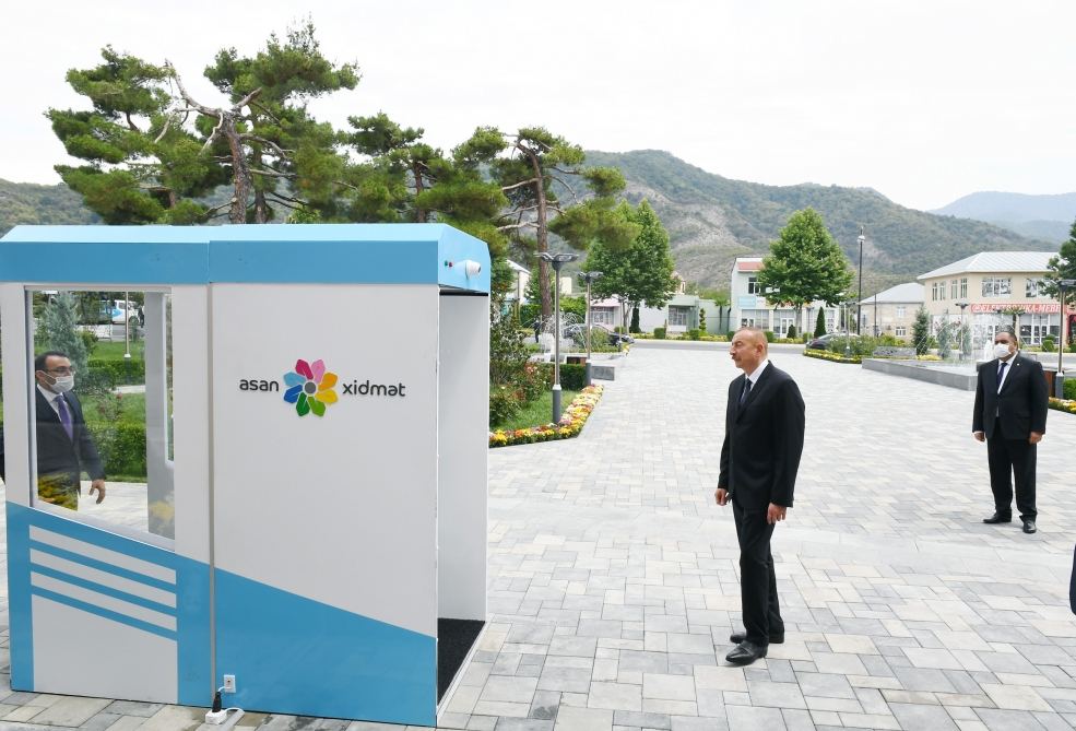 President Ilham Aliyev inaugurates Balakan regional “ASAN” center (PHOTO)