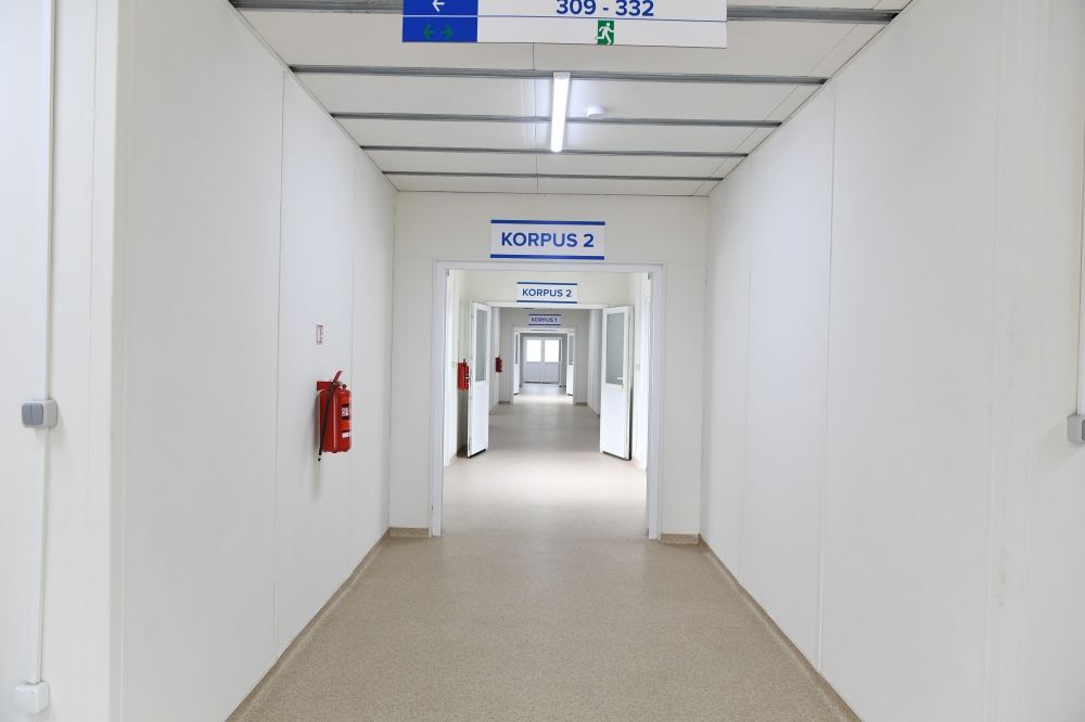 Azerbaijani president views conditions created in modular hospital in Gabala (PHOTO)