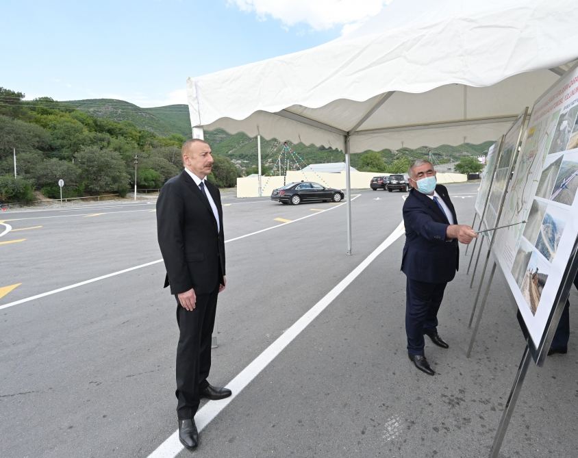 Newly renovated Gokhmug-Baltali-Babaratma-Garadaghli-Gudula-Dashuz highway opens in Azerbaijan’s Shaki (PHOTO)