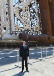 President Ilham Aliyev attends sail away of Garabagh field jacket (PHOTO/VIDEO)
