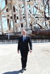President Ilham Aliyev attends sail away of Garabagh field jacket (PHOTO/VIDEO)