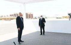 President Ilham Aliyev attends sail away of Garabagh field jacket (PHOTO/VIDEO)