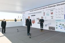 President Ilham Aliyev attends sail away of Garabagh field jacket (PHOTO/VIDEO)