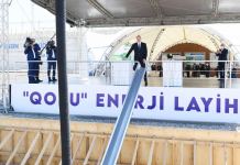 President Ilham Aliyev viewed construction of 330/220/110 kV Gobu power substation (PHOTO)