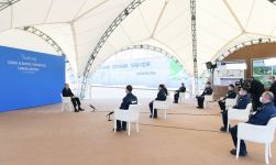 President Ilham Aliyev viewed construction of 330/220/110 kV Gobu power substation (PHOTO)