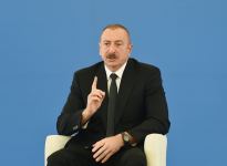 President Ilham Aliyev viewed construction of 330/220/110 kV Gobu power substation (PHOTO)